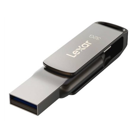 Lexar | 2-in-1 Flash Drive | JumpDrive Dual Drive D400 | 32 GB | USB 3.1 | Grey - 3